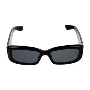 Saint Laurent Black Rectangle Sunglasses